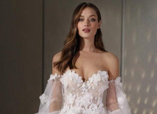 Load image into Gallery viewer, Beach Wedding Dress-Off Shoulder Bridal Gown | Wedding Dresses
