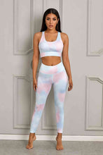 Load image into Gallery viewer, Womens Activewear-Printed Sports Bra and Leggings Set | Activewear/Activewear Sets
