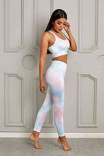 Load image into Gallery viewer, Womens Activewear-Printed Sports Bra and Leggings Set | Activewear/Activewear Sets
