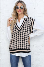 Load image into Gallery viewer, Womens Sweater-Ribbed V-Neck Sleeveless Sweater
