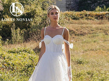 Load image into Gallery viewer, Backless Wedding Dress-Romantic A-Line Wedding Gown | 0
