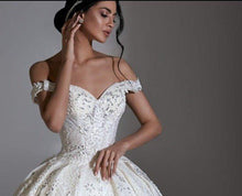 Load image into Gallery viewer, Sweetheart Wedding Dress-Beaded Beach Bridal Gown | 0
