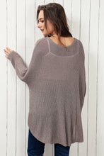 Load image into Gallery viewer, Womens Sweater-Round Neck Hi-Low Sweater

