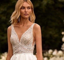 Load image into Gallery viewer, Backless Wedding Dress-Satin Princess Bridal Gown | Wedding Dresses
