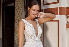Load image into Gallery viewer, Sexy Wedding Dress-Backless V Neck Lace Vintage Wedding Gown | Wedding Dresses

