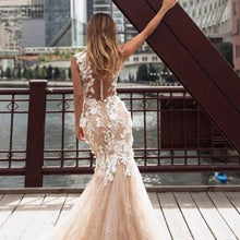 Load image into Gallery viewer, Mermaid Wedding Dress-Sexy Lace Wedding Dress | Sleeveless | Wedding Dresses
