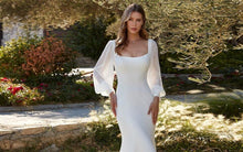 Load image into Gallery viewer, Simple Wedding Dress-Full Sleeves Square Neck Bridal | Wedding Dresses
