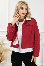 Load image into Gallery viewer, Womens Jacket-Snap Down Casual Collared Jacket
