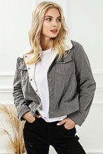 Load image into Gallery viewer, Womens Jacket-Snap Down Casual Collared Jacket
