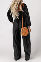 Load image into Gallery viewer, Womens Jumpsuit-Square Neck Raglan Sleeve Jumpsuit with Pocket
