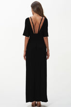 Load image into Gallery viewer, Womens Dress-Backless Strappy Neck Maxi Dress | Dresses/Maxi Dresses
