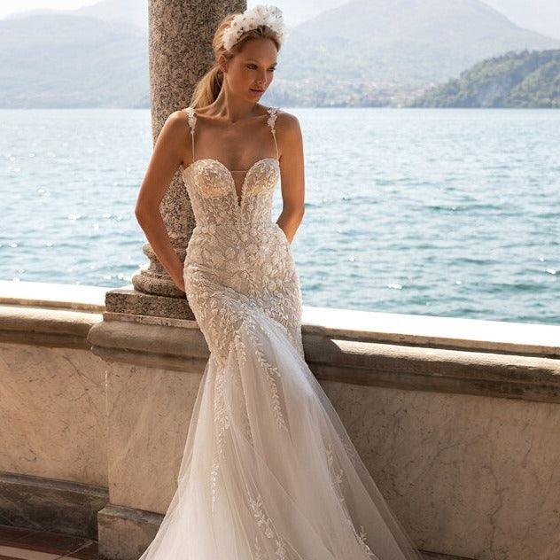Sweetheart Lace Wedding Dress-Backless Mermaid Wedding Dress | Wedding Dresses