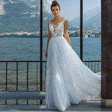Load image into Gallery viewer, Beach Wedding Dress-Tulle Lace Bridal Gown | Wedding Dresses
