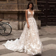 Load image into Gallery viewer, Lace Wedding Dress-Vintage Bohemian Wedding Dress | Wedding Dresses
