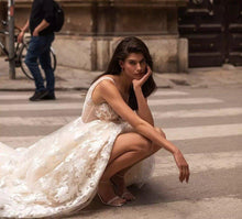 Load image into Gallery viewer, Lace Wedding Dress-Vintage Bohemian Wedding Dress | Wedding Dresses
