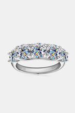 Load image into Gallery viewer, Moissanite Ring-1 Carat Moissanite 925 Sterling Silver Half-Eternity Ring
