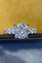 Load image into Gallery viewer, Moissanite Ring-2 Carat 4-Prong Moissanite Ring | moissanite ring
