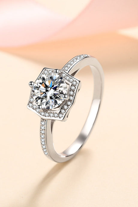 Moissanite Ring-Embrace The Joy 1 Carat Moissanite Ring | moissanite ring